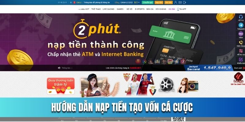 Cách Nạp Tiền OK365 - Phương Thức Thanh Toán OK365 Cyou